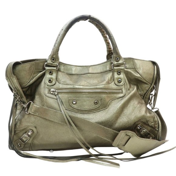 Balenciaga Handbags - Auth Balenciaga The City Hand Bag #11410B18